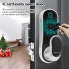 Intelligentes Türschloss Keyless Entry Türschloss Griff mit 2 Karten und 2 Schlüsseln Biometrisches Türschloss App