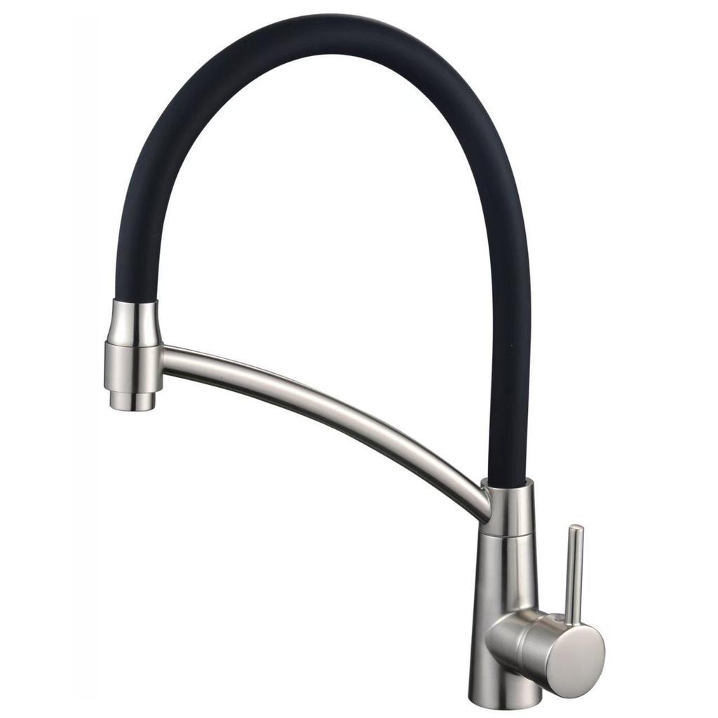 Drehbarer Ganzkupfer-Auszieh-Küchenhahn für Warm- und Kaltwasser