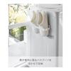 Yamazaki Jitsugyo Film Hook Bath Boot Holder White W24 x D7.6 x H6cm Plate Floating Storage For Places Where Magnets Can't Attach 1529