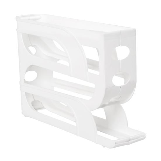 Automatischer Eierhalter für den Kühlschrank, 3-stöckig, 4-stöckig, Eier-Spender, platzsparender Eier-Organizer für Kühlschrank und Arbeitsplatte