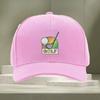 Colorful Rainbow Golf Graphic Baseball Cap Adjustable PolyCotton Casual Sport Hat for Adults