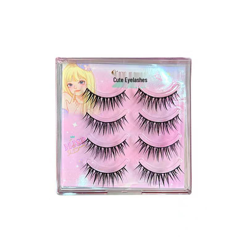 

Mengjie Hard Stem Manga Style Thick Natural False Eyelashes