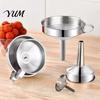 Liquid Transfer Tool for Bottles Stainless Steel Funnel with Filter And Handle, Leak Proof Wide Mouth Heavy Duty Kitchen Funnel, Filling Oil