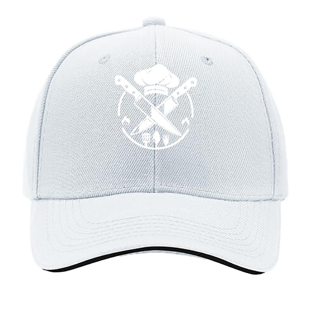 Unisexs Vintage Chef Print Adjustable Washable Outdoor Hat Suitable for Classes Casual Wear Outdo Sandwich Baseball Cap