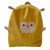 Adorable Cartoon Backpack For Kids Large Capacity Canvas Bag For School Use