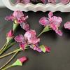 18" Artificial Iris Flower Real Touch Fake Bouquet with Flower Bud for Home Table Centerpiece Wedding Floral Arrangement Flowers