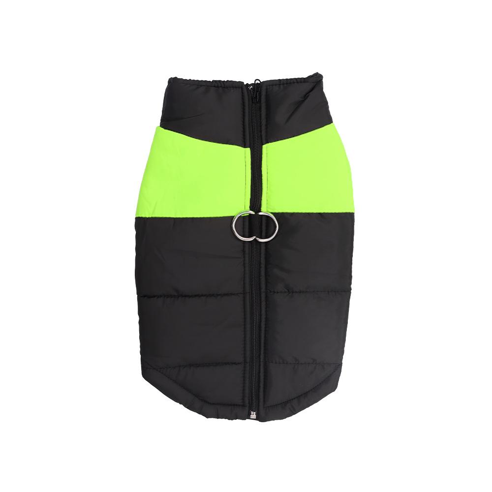 

Pet Dog Clothing, Thick Cotton-padded Clothes for Autumn and Winter, Dog Down Jackets, Warm and Waterproof, Large Dog Clothes, Pet Clothing L фарби люмінесцентні зелений колір
