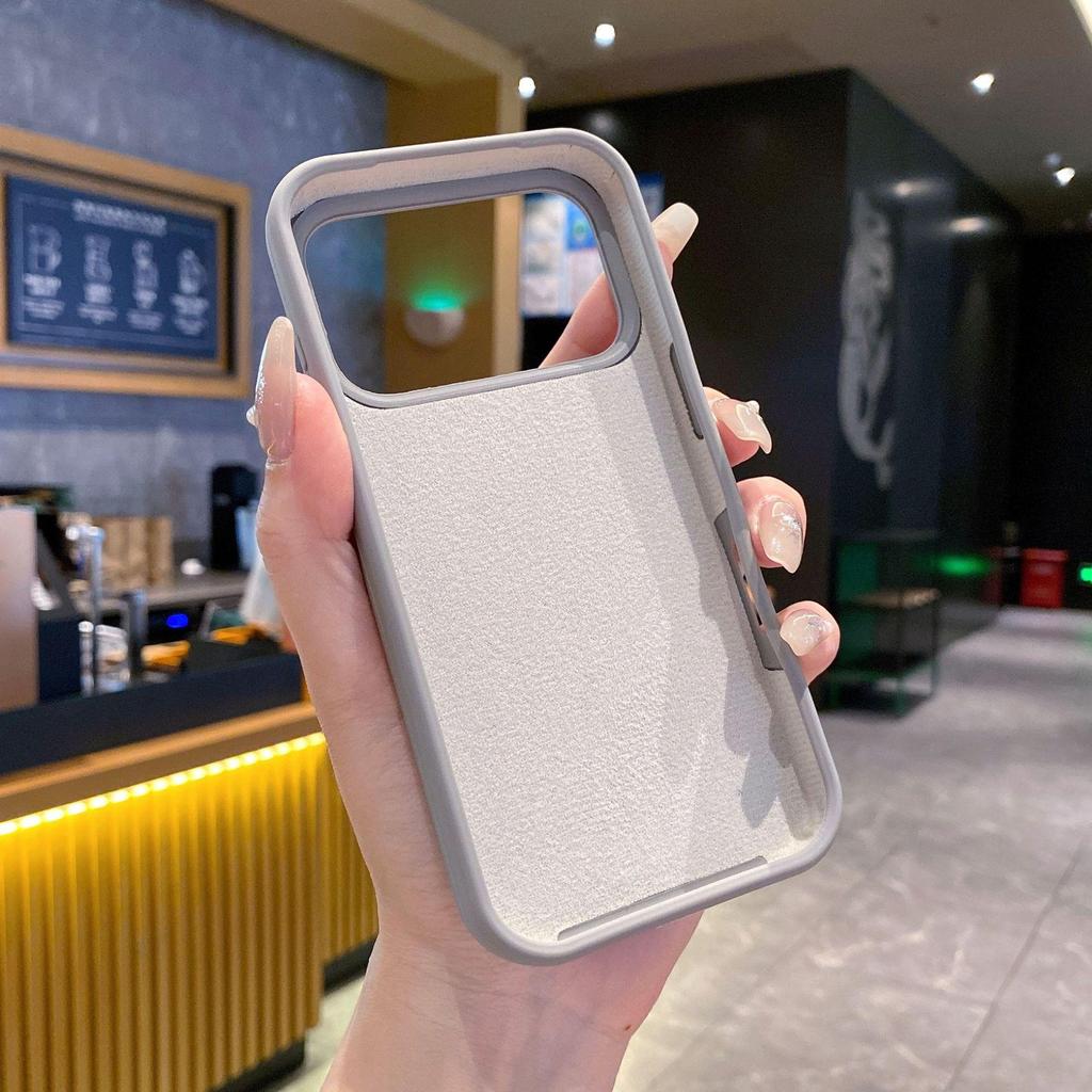 Bo Yang Drop-Proof Folding Stand Case for iPhone 17 - Liquid Silicone for Apple 16 Pro Max