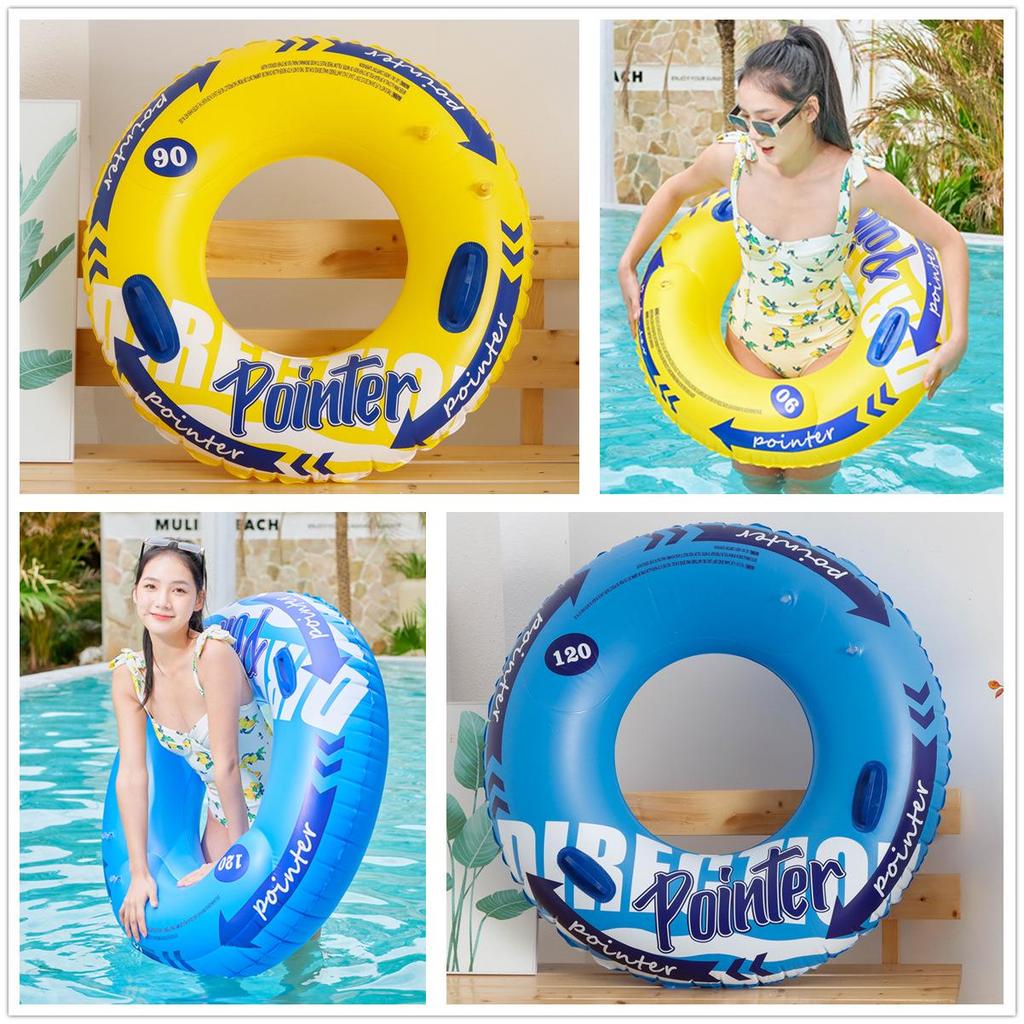 Xiaolv Inflatable Swimming Ring with Handle: Thickened Double Airbag for Adults