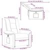 VidaXL Electric Recliner Dark Brown Fabric, Electric Reclining Chair, Electric Armchair for People 3303279