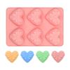 Heart Bow Silicone Mold for 3D Chocolate Cake Fondant Candy Sugar Craft Multi Use Baking Tool