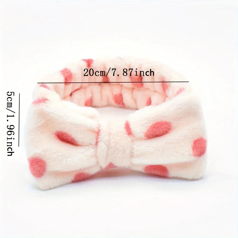 Wash Face Hair Holder Čelenky Měkký Hřejivý korálový fleece Mašle Zvířecí Uši Čelenka Pro ženy Dívky Módní turban Vlasové doplňky