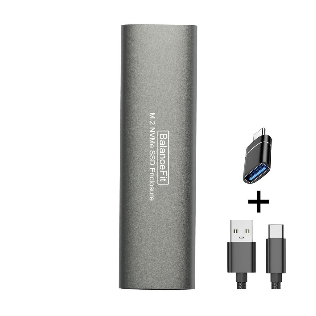 Xiaomi M.2 NVMe SSD Enclosure Aluminum Case USB C 3.1 Gen2 10Gbps to NVMe PCIe External Box for 2230/2242/2260/2280 M2 NVMe SSD Case