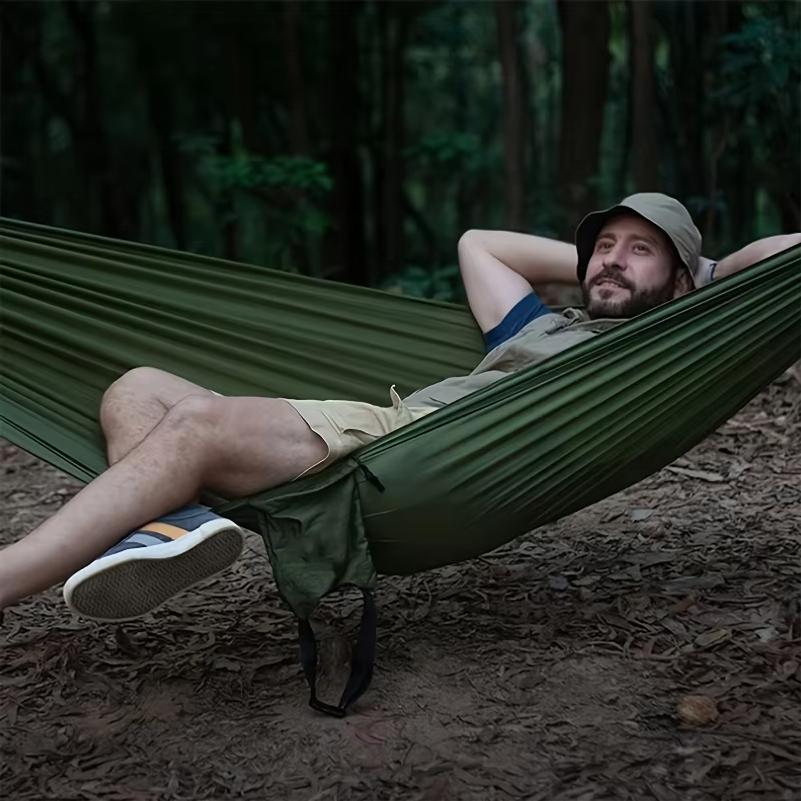 1 Set Hängematte mit Gurten und Aufbewahrungstasche Geeignet für Strandpicknicks, Wandern,Leichte und Langlebige Outdoor-Liegestühle,Schaukeln