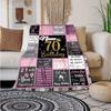 70Th Birthday Style Customize Your Name Blanket Warm Comfortable And Soft Blankets Are Suitable For Home Lunch Break Blanket Office Sofa Sofa Gift To