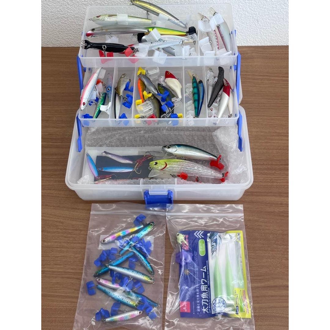 Used *Cannot be sold separately* Bass, sea bass retired item: Lure set part 1: 3-tier box included