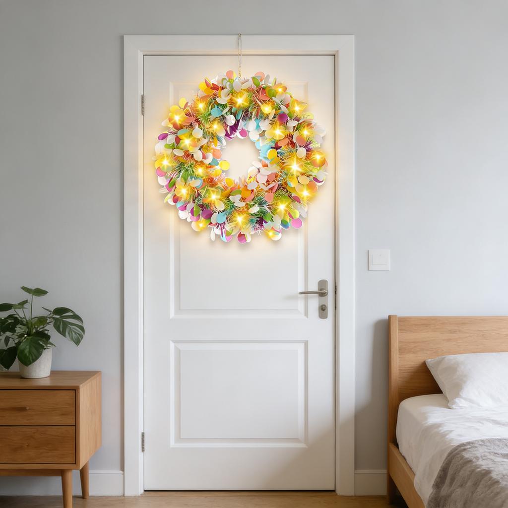 Spring And Summer Floral Wreath Door Hanging Simulation Artificial Floral Wreath Decoration Door Hanging