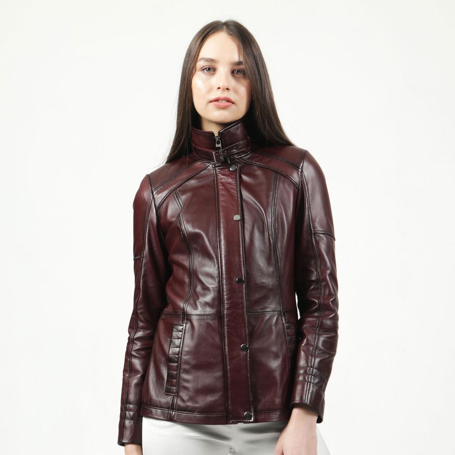 

Подлинная женщина из натуральной кожи, женская куртка 3XL чёрный