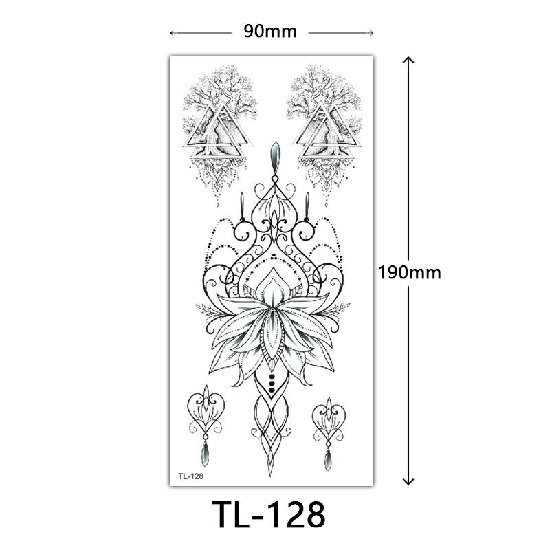 Flower Tattoo Stickers, Color Sketch Tattoo Stickers, English Letters, Wedding Photography Tattoo