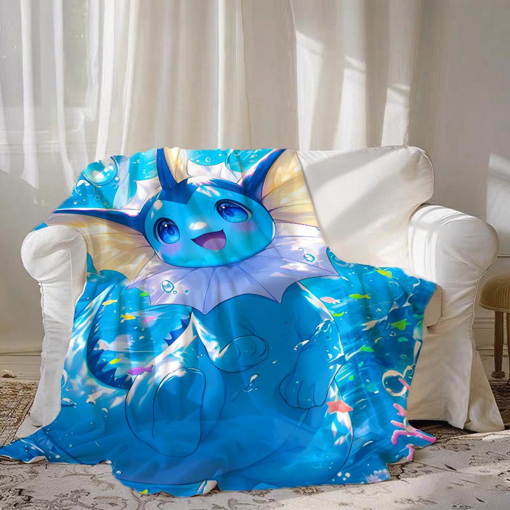 Throw Blanket for Sofa Blankets for Bed Kawaii E-Eevees New Year Home and Decoration Camping Furry Bedspread the Anime Sofas Nap