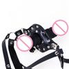 Safety Mouth Gag Ball Leather Strap Oral Fixation Mouth Stuffed Sex Toys For Women Silicone Bdsm Bondage Adults Games