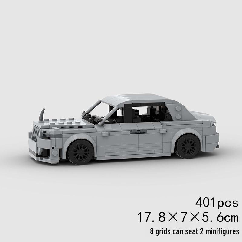 Children's Educational Toy: MOC Building Blocks Race Car Model, Lego-Compatible