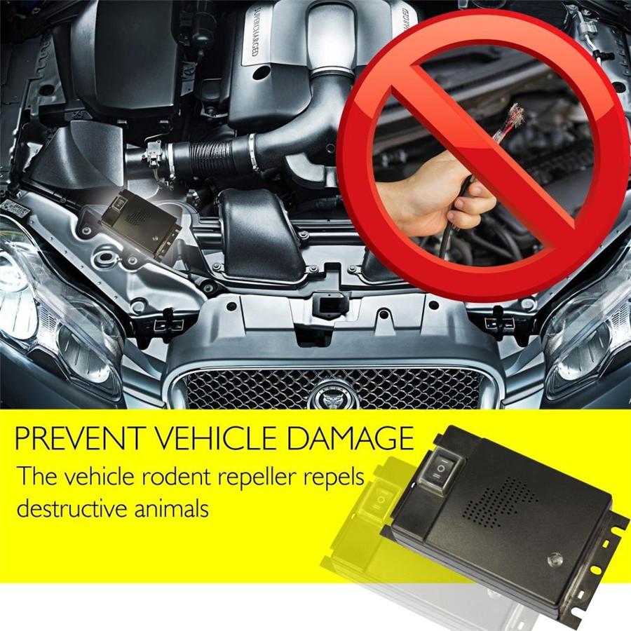 Car Rat Repeller Ultrasonic Rodent Repellent for Vehicle Automobile Chases Rat