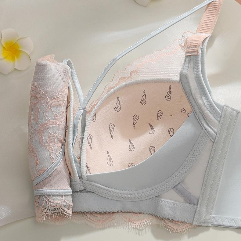 Gather Bra for Women Adjustable Accessory Breast Anti Sagging Bra Sexy Lace Bra