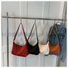 Stylish Urban Minimalist Canvas Shoulder Bag For Women Fall Winter 2023 Trendy Quilted Box Bag