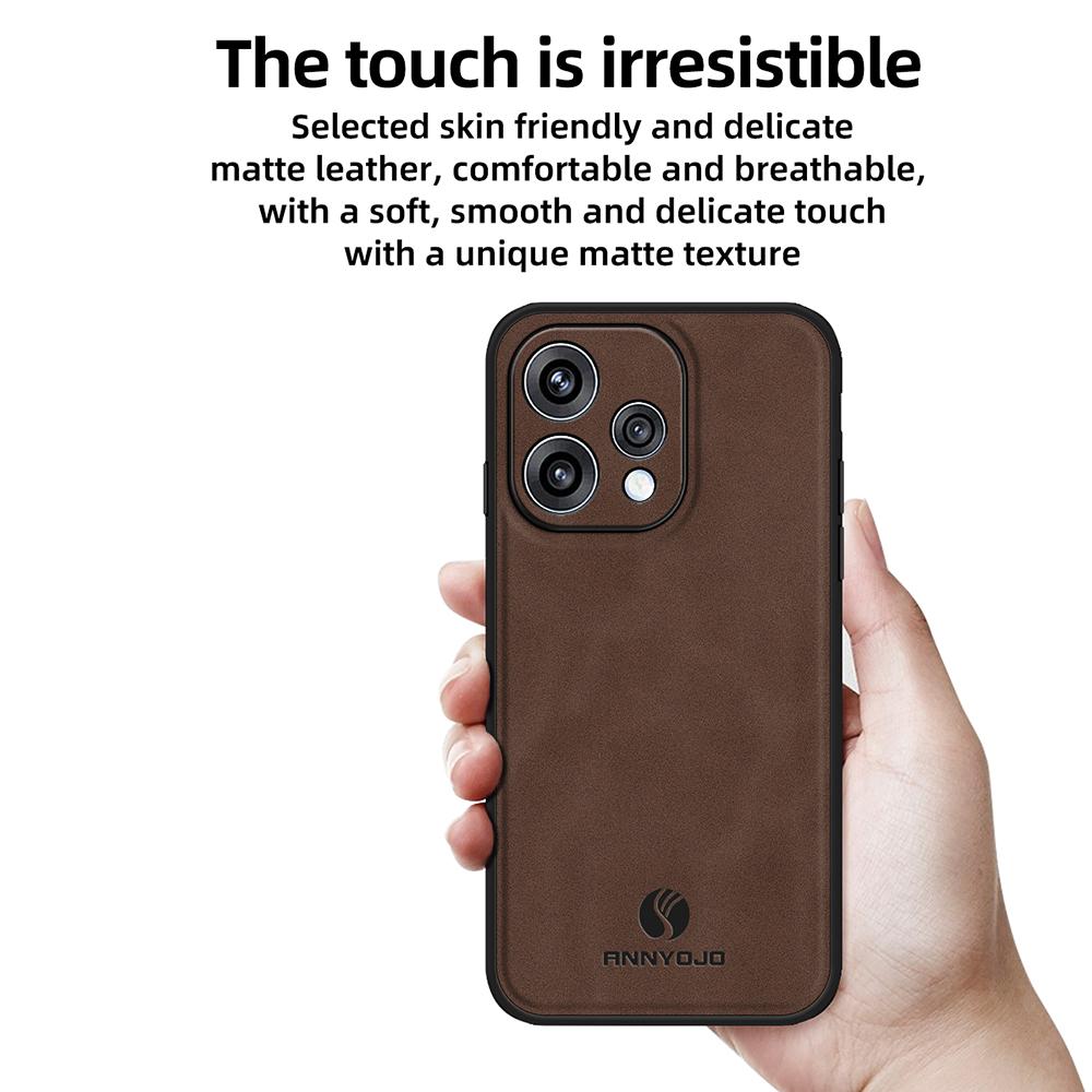 ANNYOJO Phone Case For Oppo Reno15 5G (Global) / 15c 5G (China) PU Leather + PC + TPU Anti Drop Phone Back Cover