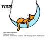 Decorative Hanging Ornament Acrylic Cat Pendant with Chain, Animal for Window Crescent Wall Decor, Cute Lover Gift Home Room Decoration Light