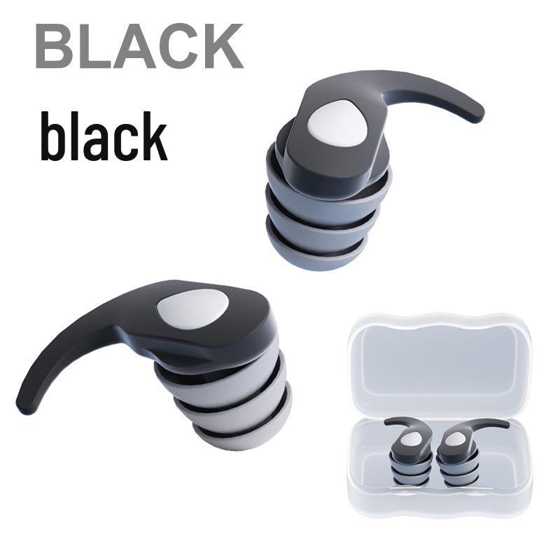 Silicone Triple-Layer Noise Cancelling Waterproof Sleep & Swim Earplugs