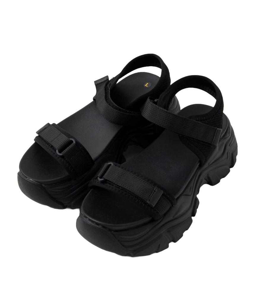 WEGO Platform Size Type Thick Comfortable for and Women's Sandals, L, B, Black, Sole, Street, Sports, Outdoors, Spring, Summer, Fall.