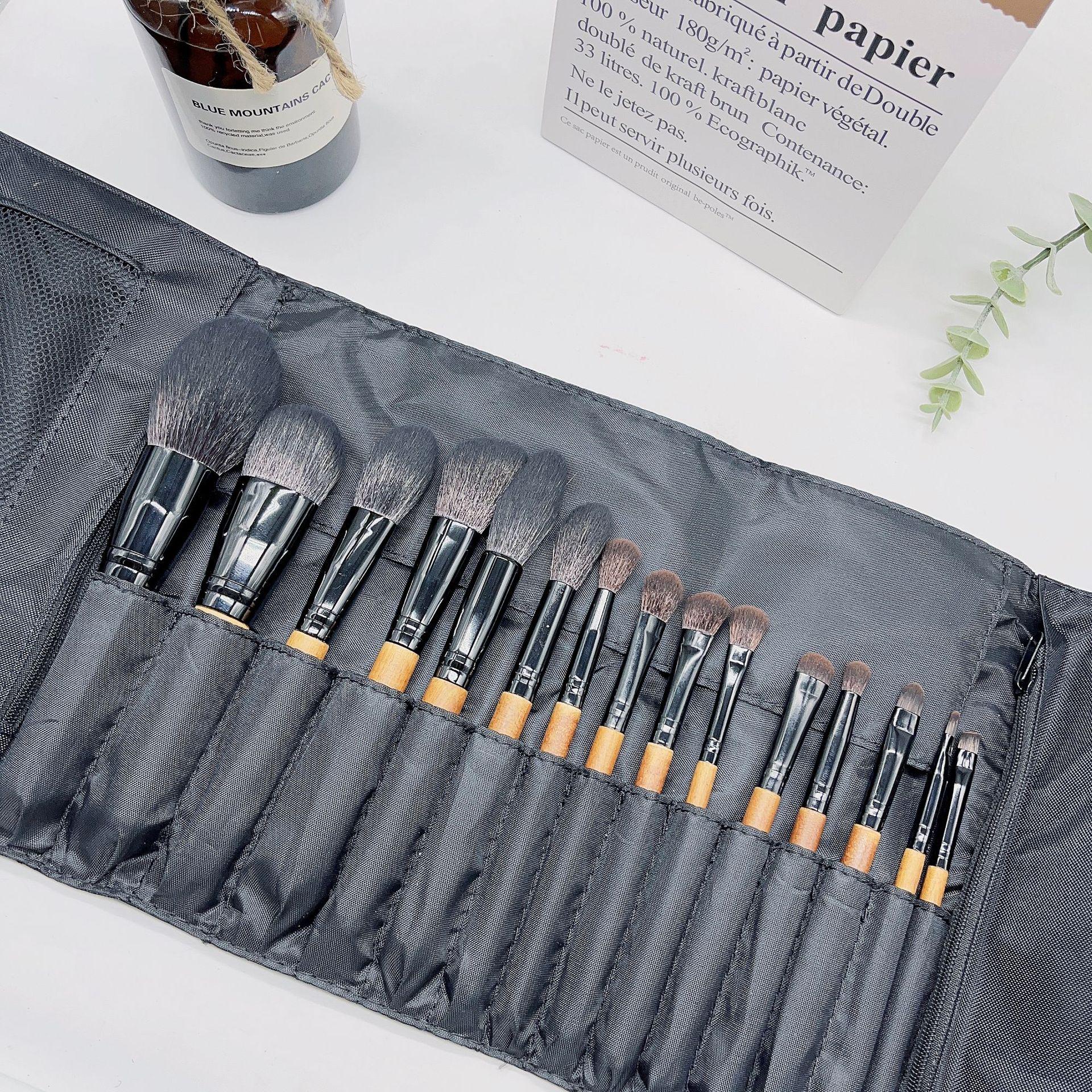 16-Piece Beginner Makeup Brush Set: Blush, Powder, Eye Shadow, Concealer, Foundation Tools
