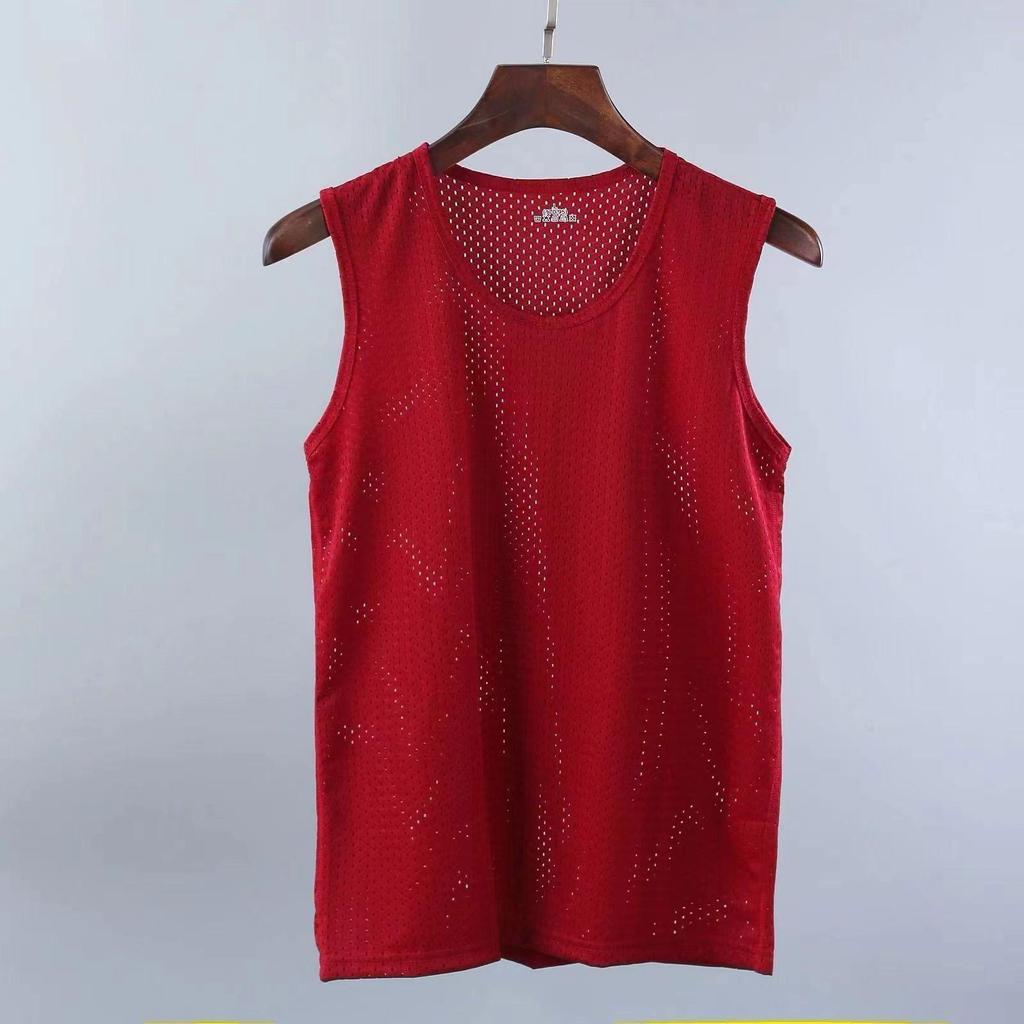 Men's Quick-Drying Ice Silk Mesh Sleeveless Sports Vest