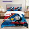 Thomas Friends Railway Adventure Threepiece Set 1 Duvet Cover 2 Pillowcase Without Core Christmas Birthday Gift Bedding Set