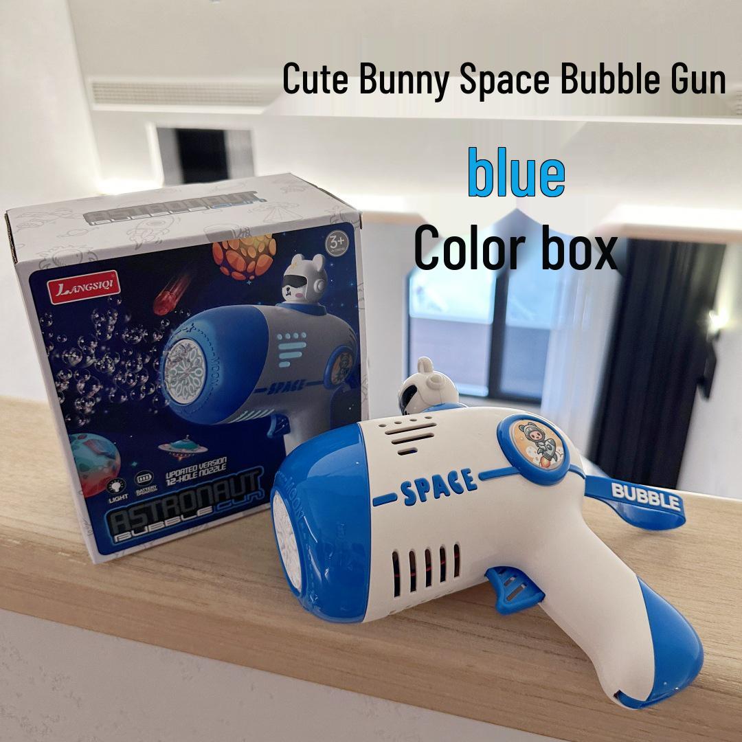 

Автоматический ручной пистолет для мыльных пузырей «Астронавт» для детей - Герметичный мультяшный дизайн