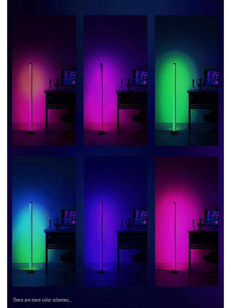 RGB Color-Changing Corner Atmosphere Lamp - DIY Splicing Floor & Bedroom Light