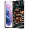 Read Books illustration Transparent Cover for Samsung Galaxy S24 S23 S22 S20 S21 FE Ultra S24 S23 S10 S10E S9 Plus 5G Phone Case
