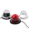 2X Marine Boat Stainless Steel Red&Green Led Navigation Signal Light Lamp Yacht