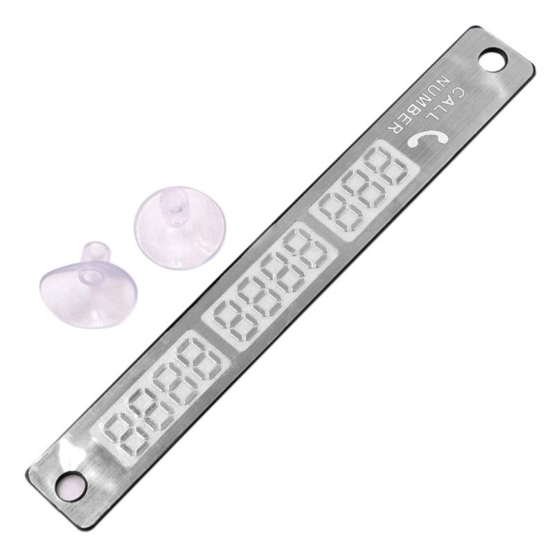 

SUV Car Temporary Stop Sign Parking Sticker Card Telephone Number Card Plate Luminous Universal Auto Styling Accessories