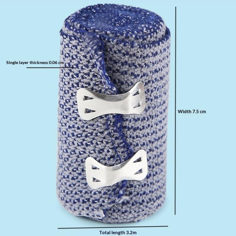 1 Rolle Kältekompressionsverband mit Clips Sportverbände Klebeband für Knöchel Handgelenk Arm Bein Zerrungen Erste-Hilfe-Bandagen Maß