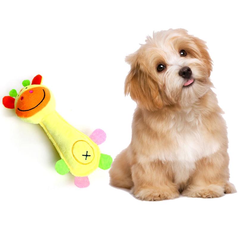 

Cute Animal Shape Pet Puppy Toy with Sounder Chew Squeaker Plush Toys for Pet Supplies