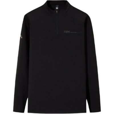 Soft And Comfortable Breathable Versatile Long Sleeve T-Shirt With Letter Stand Collar Men Tops 952547401-3