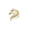 Simple Exquisite Hollow Horse Brooch Versatile Temperament Animal Small Brooch Pin Fashion Clothing Jewelry Accessories Gift