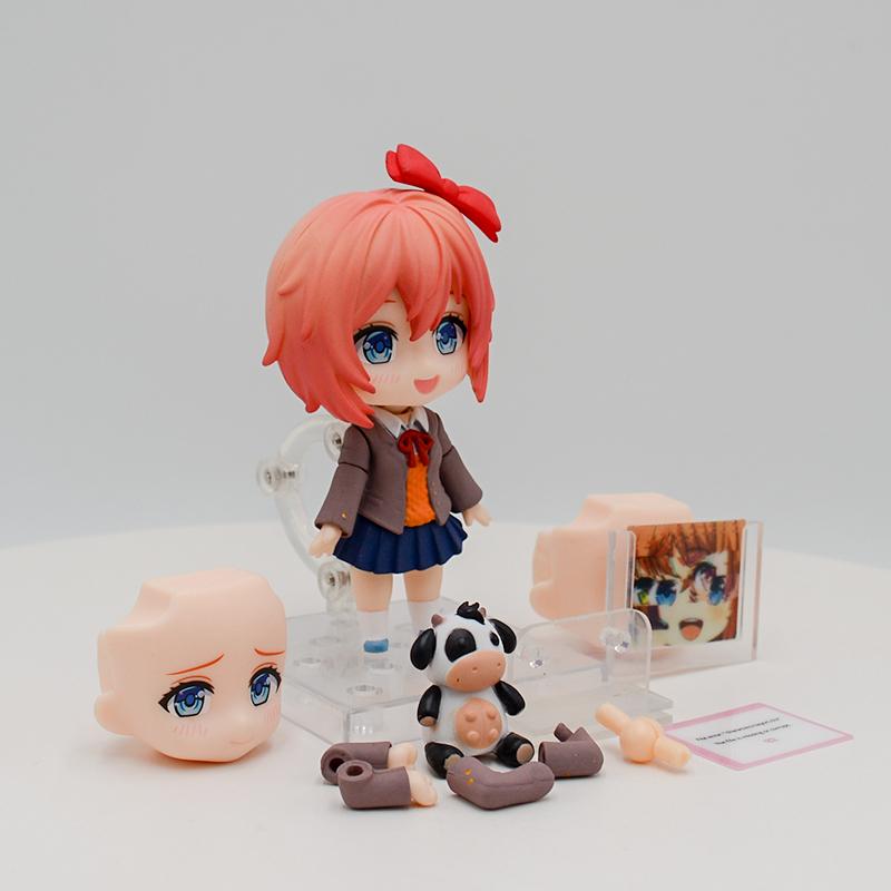 Doki Literature Club! Yuri Anime Girl Figure Sayori Action Figure Natsuki/Monika Figurine Model Doll Toy Gifts