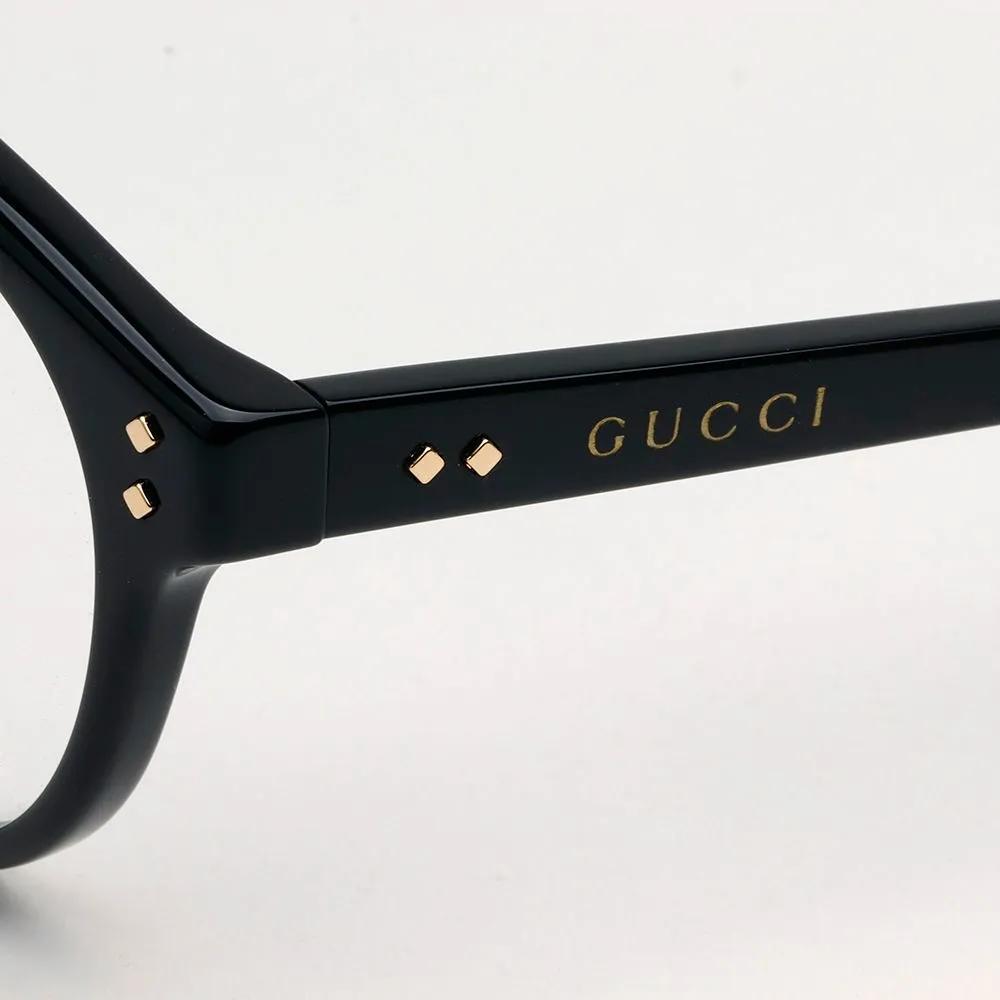 Gucci Eyeglass Frames GG1898OA 001 Women's Round Horn-rimmed Glasses Fashion