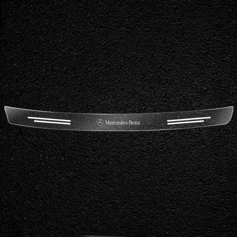 Car Rear Bumper Trunk Sill Transparent Protector Sticker For Mercedes Benz B/C/E/S Class A Class C200L GLC GLE CLA accessories
