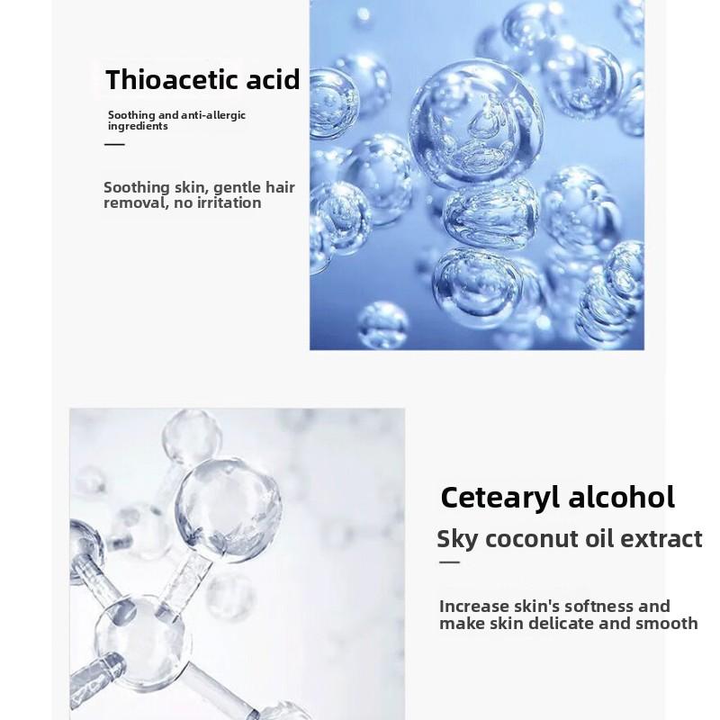 Quick Hair Removal Cream 50g - Painless & Gentle Formula, Works In 5 Mins, For Sensitive Skin, Lasting Smoothness