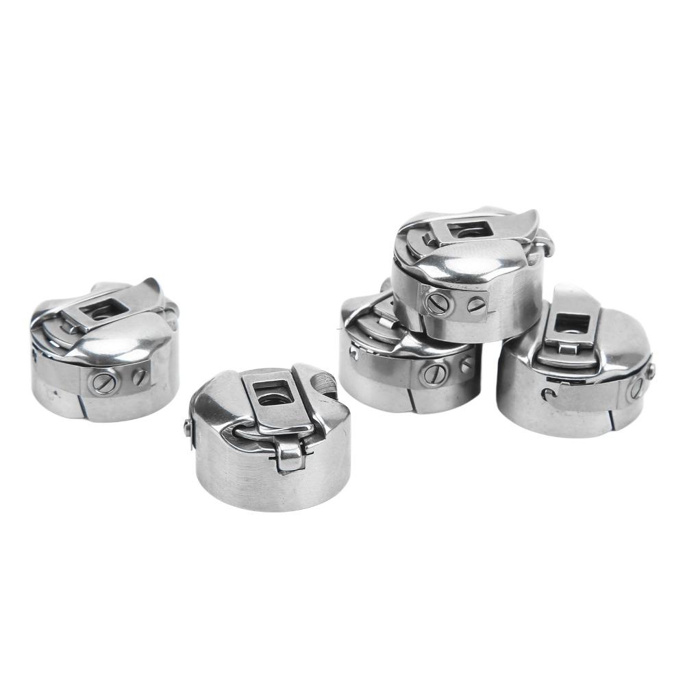 5 ks Nerezový pouzdro cívky šicího stroje Elektrické šicí stroje